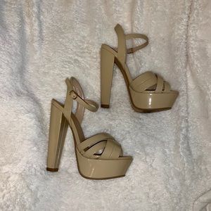 Nude Platform Heels